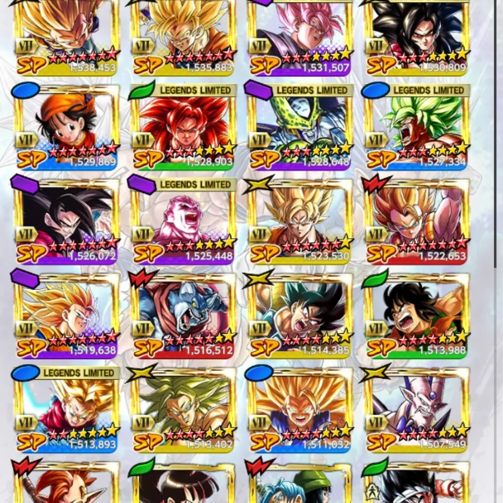 Dragon Ball Legends Character Collection